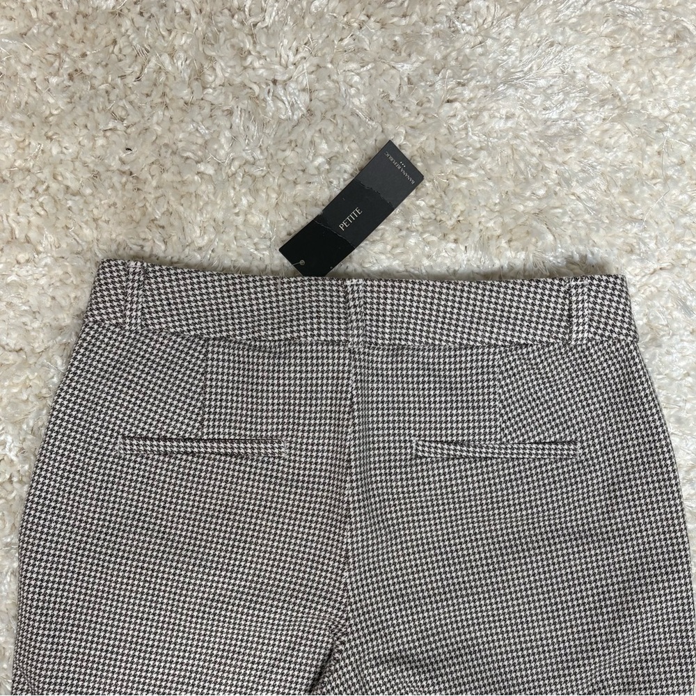 Banana Republic pants, brown and white pattern, petite XXS, brand new with tags - Picture 5 of 5